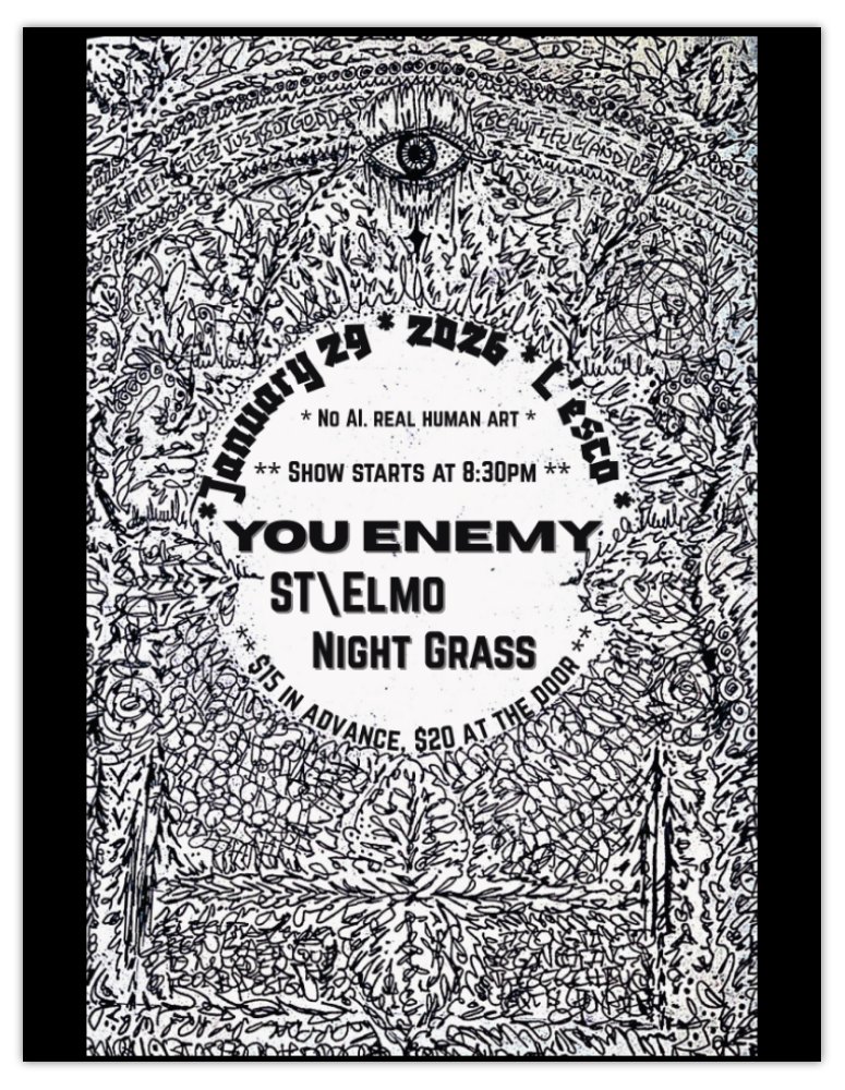 You Enemy @ l'Escogriffe Poster